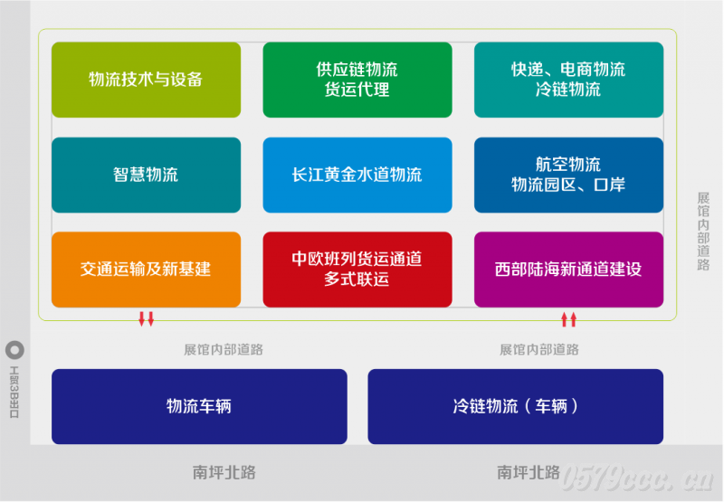 2020中國西部(重慶)國際物流產(chǎn)業(yè)博覽會(huì)展區(qū)示意圖